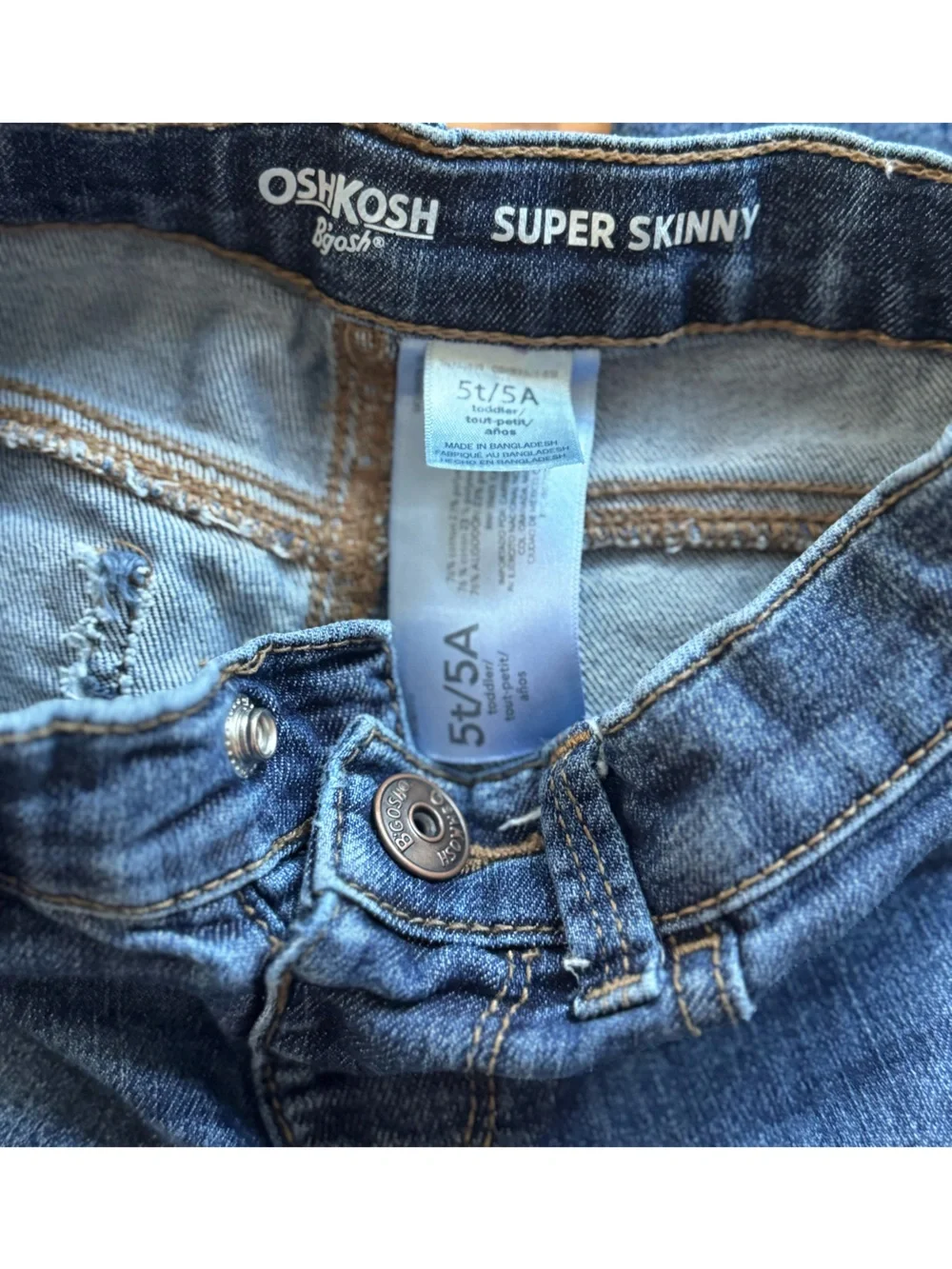 OshKosh B'gosh Dark Blue Kids Stretch Denim Jeans